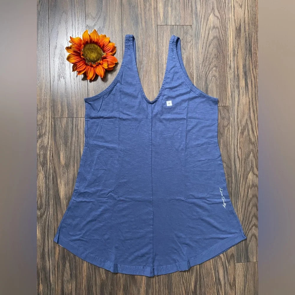 🦋B2G1🦋SALT LIFE Washed Navy BEACH BABE Tank CoverUp Dress NWOT - Picture 6 of 9